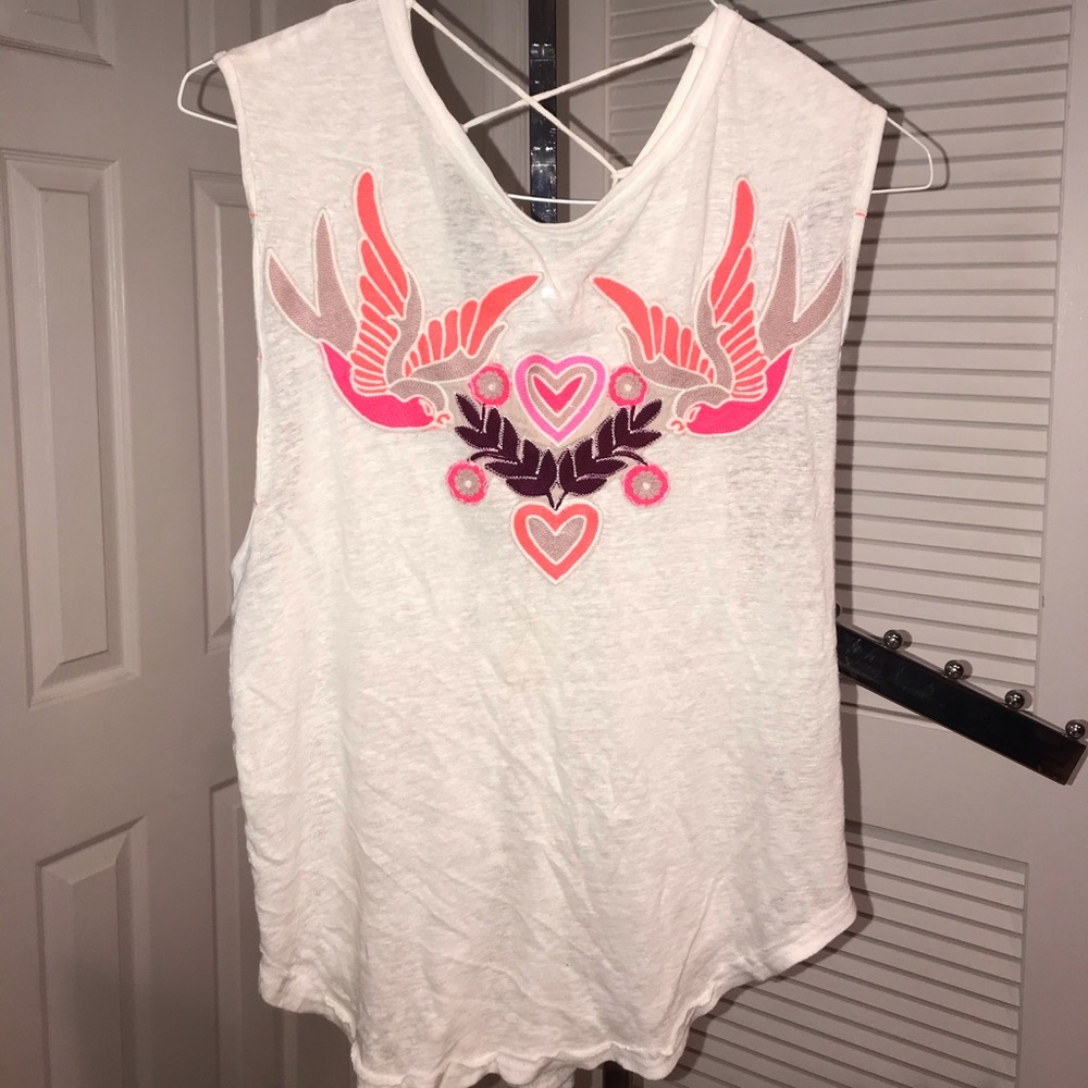 Free People “Hearts & Birds” Tank